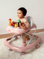 Ходунки детские с электронной игровой панелью Amarobaby, Running Baby, розовый